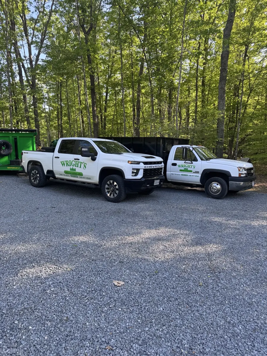 Wright's Tree and Landscapes company vehicles